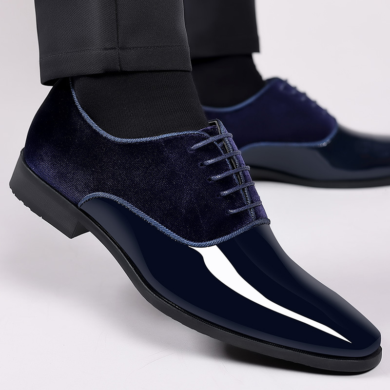 Men Formal Wear Wedding - รองเท้าหนังธุรกิจแบบใหม่สำหรับผู้ชายรองเท้าทางการแบบผูกเชือกแบบลำลองรองเท้าใส่ทำงานในสำนักงานสำหรับผู้ชายแฟชั่นงานแต่งงาน