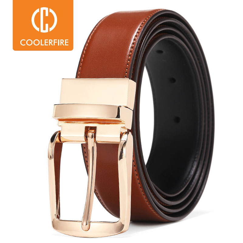 Men'S Formal Wear Belt - ใหม่เข็มขัดหนังแท้แบบหมุนได้สองด้านสำหรับผู้ชายเข็มขัดหนังแท้ HQ116