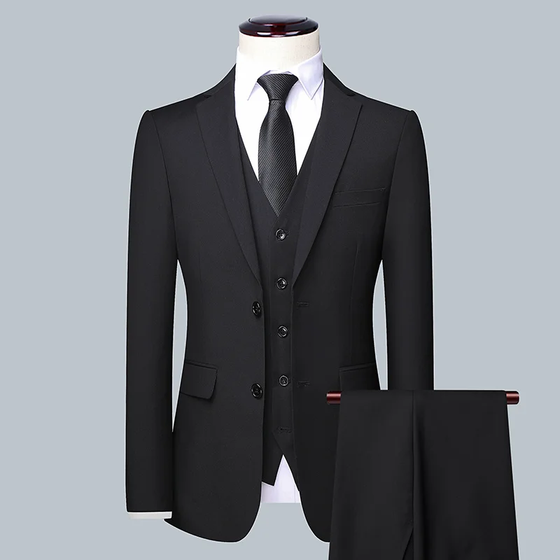 Men Formal Wear Wedding - ผู้ชายสีทึบชุดสูทธุรกิจ 2025 คุณภาพสูงแฟชั่นจัดเลี้ยงงานแต่งงานแนวโน้มเจ้าบ่าวที่ดีที่สุด Man เดี่ยว 3/2/1