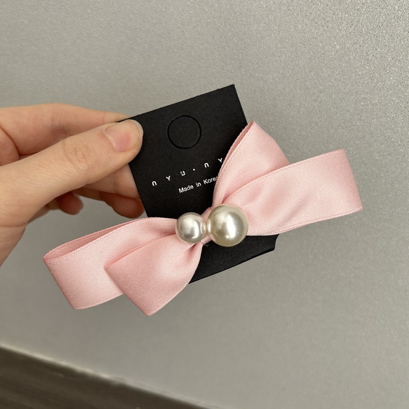 โบว์ผูกผมใหม่สำหรับกิ๊บติดผมขอ - Satin Bow Tie บทวิจารณ์และราคา
