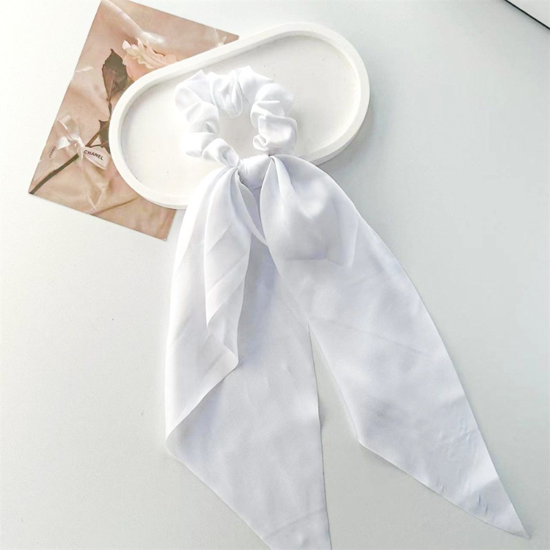1 ชิ้น ยางรัดผมแบบริบบิ้นซาติน - Satin Bow Tie บทวิจารณ์และราคา