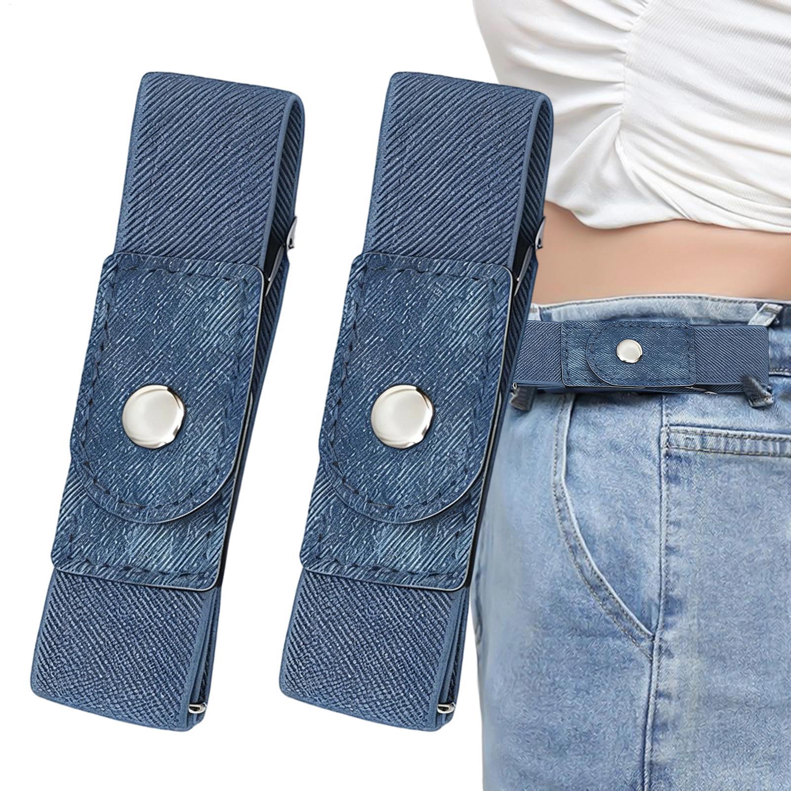 เข็มขัดแบบไม่มีหัวเข็มขัด 1 คู - Men'S Formal Wear Belt บทวิจารณ์และราคา