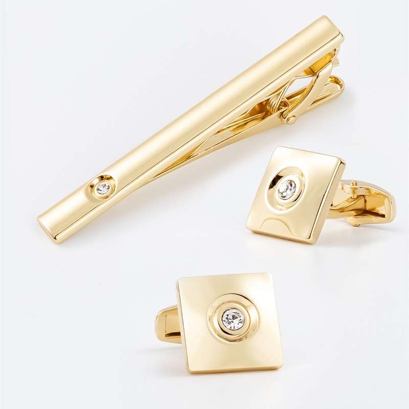 ชุดกระดุมข้อมือและคลิปหนีบเนคไ - Cufflinks Silver Set บทวิจารณ์และราคา