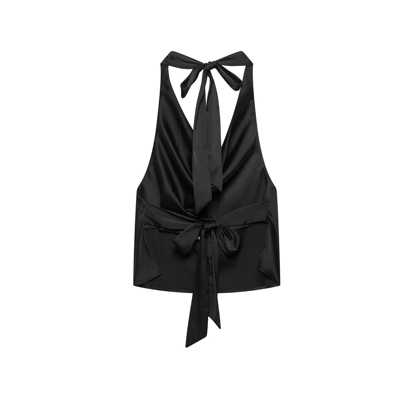 Zevity 2025 ผู้หญิงเซ็กซี่Back - Satin Bow Tie บทวิจารณ์และราคา