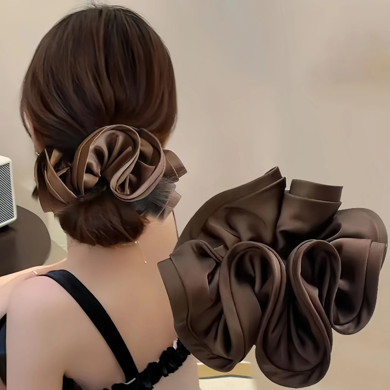ยางรัดผมผ้าซาตินสไตล์เกาหลี โบ - Satin Bow Tie บทวิจารณ์และราคา