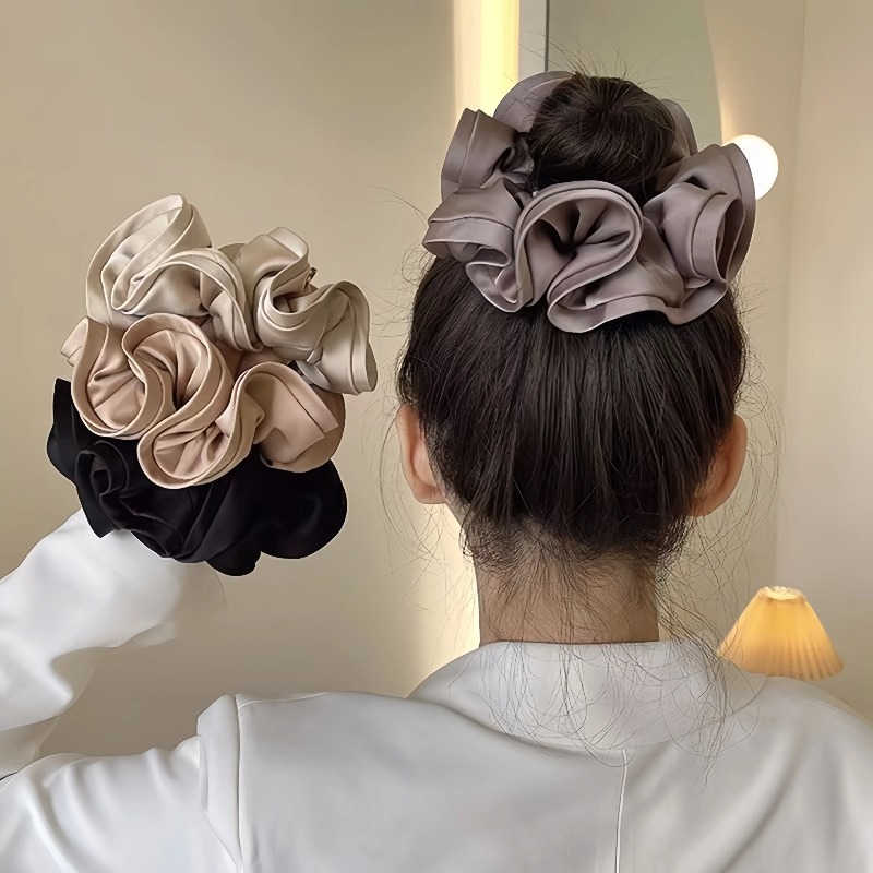 ยางรัดผมผ้าซาตินสไตล์เกาหลี โบ - Satin Bow Tie บทวิจารณ์และราคา