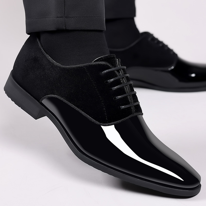 รองเท้าหนังธุรกิจแบบใหม่สำหรับ - Men Formal Wear Wedding บทวิจารณ์และราคา