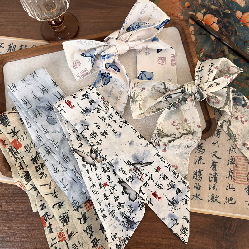 ชุดเดรสแฟชั่นผ้าโพกหัวผูกผมสำห - Satin Bow Tie บทวิจารณ์และราคา