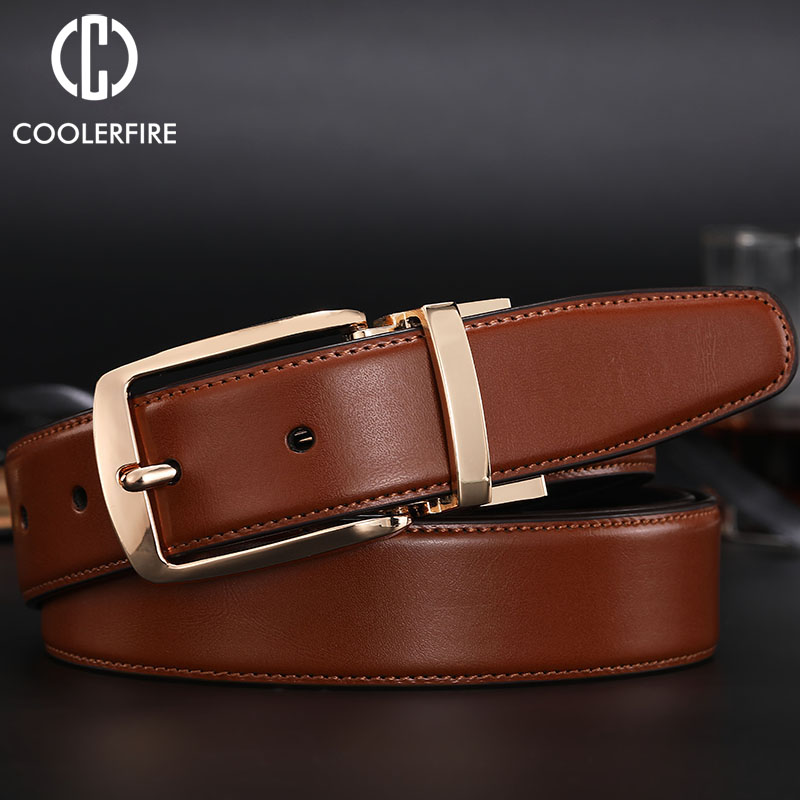 ใหม่เข็มขัดหนังแท้แบบหมุนได้สอ - Men'S Formal Wear Belt บทวิจารณ์และราคา