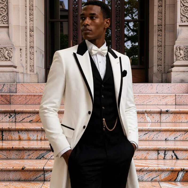 ชุดสูทแต่งงานสำหรับผู้ชาย 3 ชิ - Men Formal Wear Jacket บทวิจารณ์และราคา