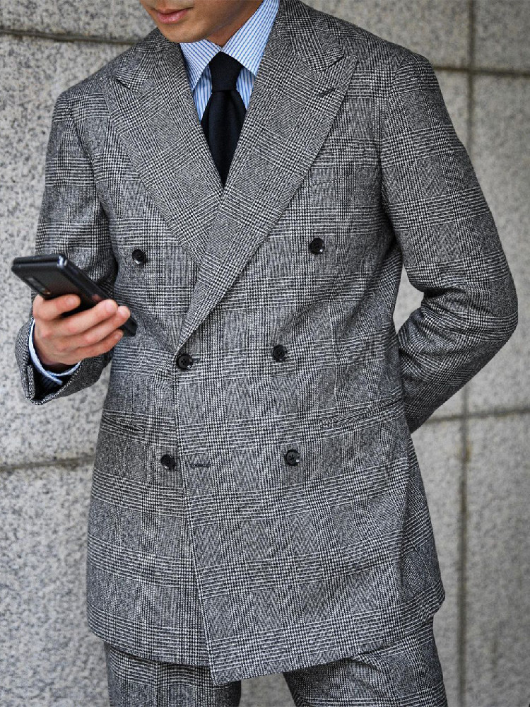 ชุดสูทผู้ชายลายธุรกิจ 2 ชิ้น เ - Men Formal Wear Wedding บทวิจารณ์และราคา