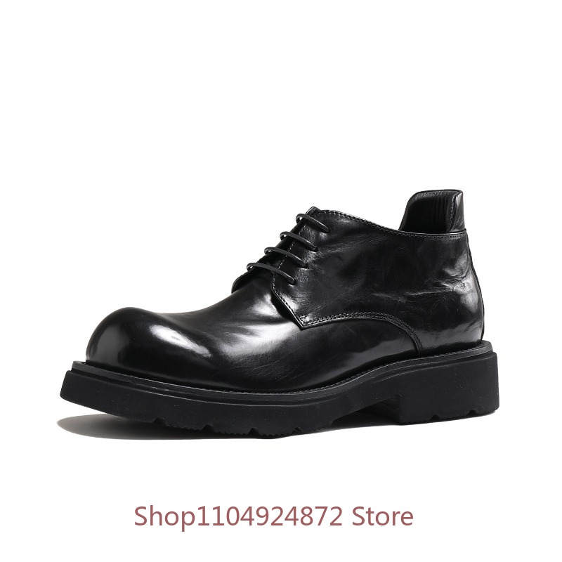 รองเท้าเดอร์บี้หัวมนแฟชั่นหรูห - Men'S Formal Style บทวิจารณ์และราคา