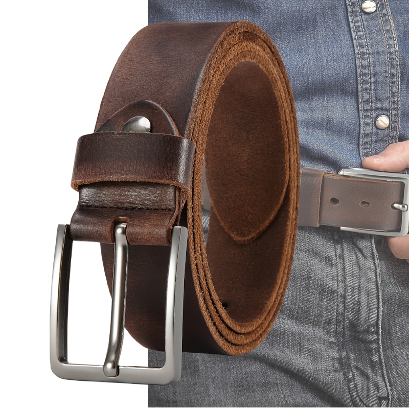 เข็มขัดหนังแท้สำหรับผู้ชาย หัว - Men'S Formal Wear Belt บทวิจารณ์และราคา