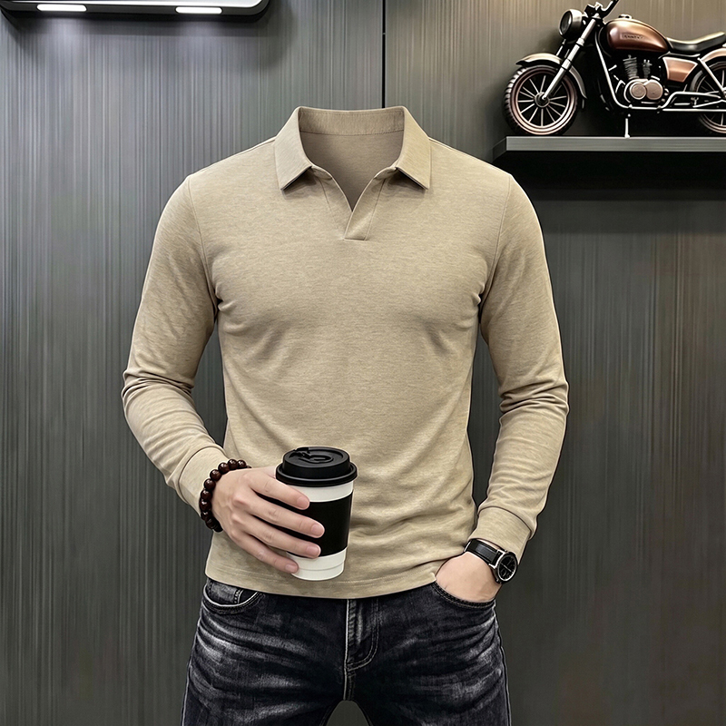 เสื้อโปโลแขนยาวผู้ชายสไตล์ลำลอ - Men'S Formal Style บทวิจารณ์และราคา