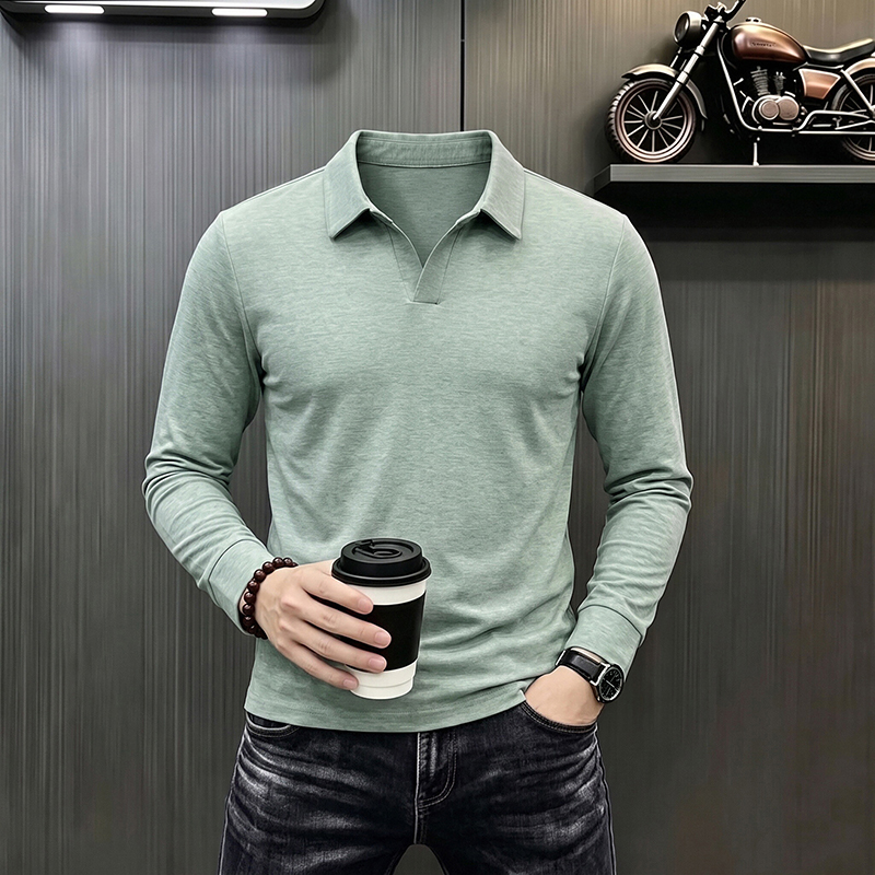 เสื้อโปโลแขนยาวผู้ชายสไตล์ลำลอ - Men'S Formal Style บทวิจารณ์และราคา