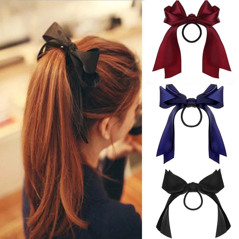 ยางรัดผมซาตินสองชั้นแบบโบว์ ยา - Satin Bow Tie บทวิจารณ์และราคา